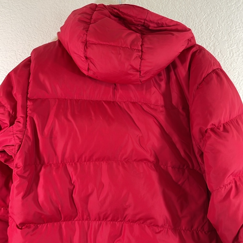 LANDS’ END Goosedown Puffer Coat Jacket Reversible Big Girls Large 14-16 Regular - Picture 5 of 12